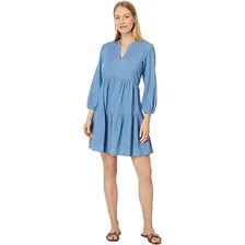 Tommy Hilfiger Tiered V-Neck Dress