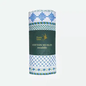 Муслиновая пеленка Tommy Lise Fancywork Blue 120х120 см