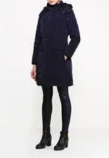 Женский темно-синий пуховик от Tommy Hilfiger