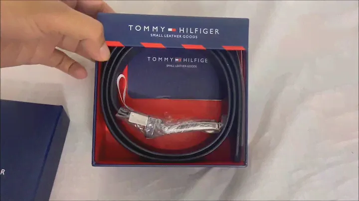 Tommy Hilfiger LEATHER belt unboxing