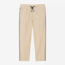 Tommy Hilfiger Бежевые хлопковые брюки на кулиске для мальчиков