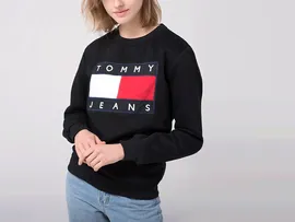 Свитшот Tommy Jeans цвет Черный