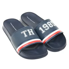 Шлепки Tommy Hilfiger, размер 38, цвет синий